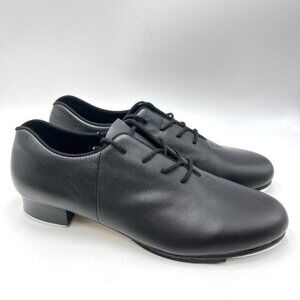 Bloch Womens Size‎ 11.5 11.5M S0381L Audeo Jazz Tap Black Leather Dance Shoes